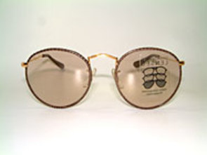 Ray Ban Round Metal 49 Leather Details