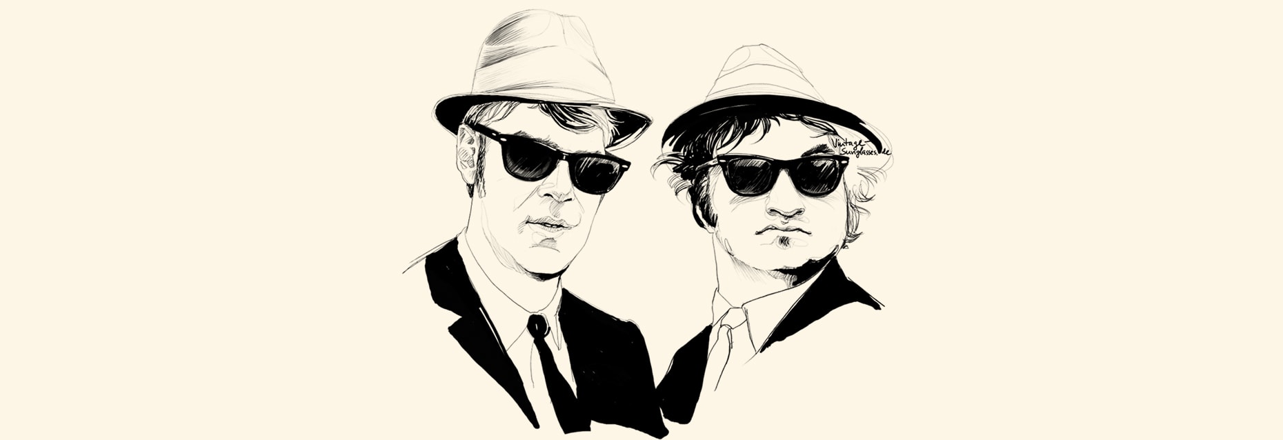 "Blues Brothers" Ssunglasses - Ry Ban Wayfarer 2