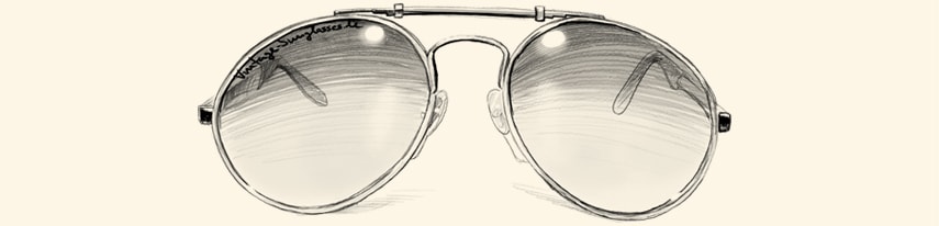 Classic drop shape eyeglasses by Bugatti from the 80s