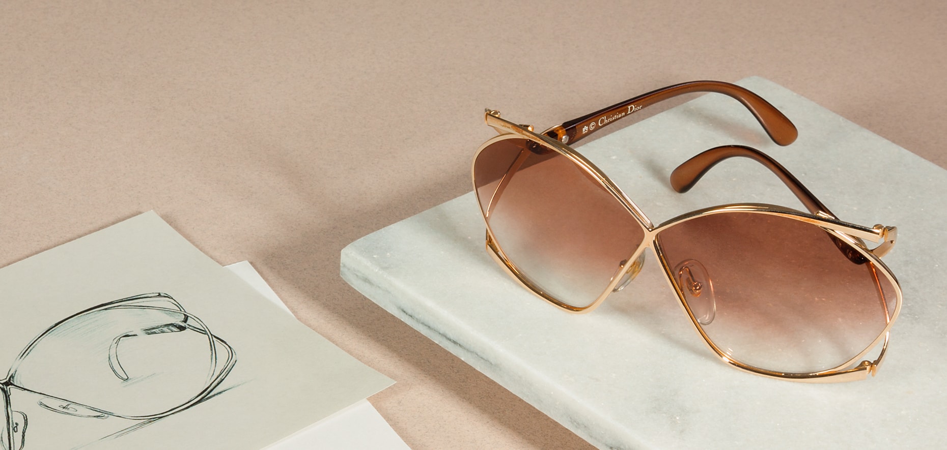 Oversized vintage sunglasses Dior 2056