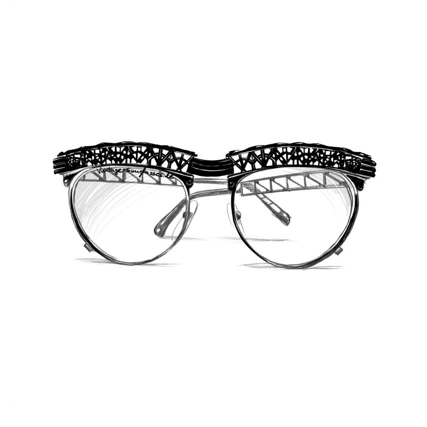 Vintage glasses by Jean Paul Gaultier 56-0171