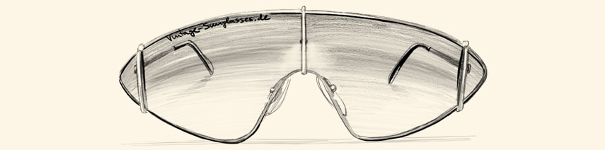 Paloma Picasso vintage shield sunglasses