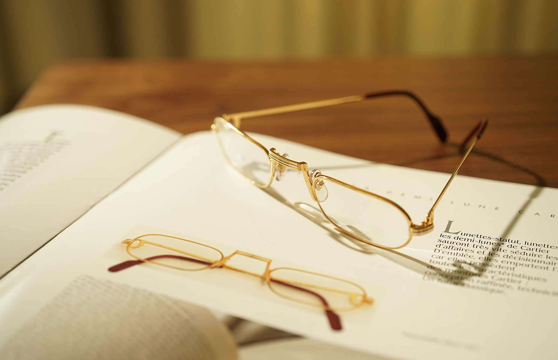 Demi Lune Louis Cartier - Vintage reading glasses