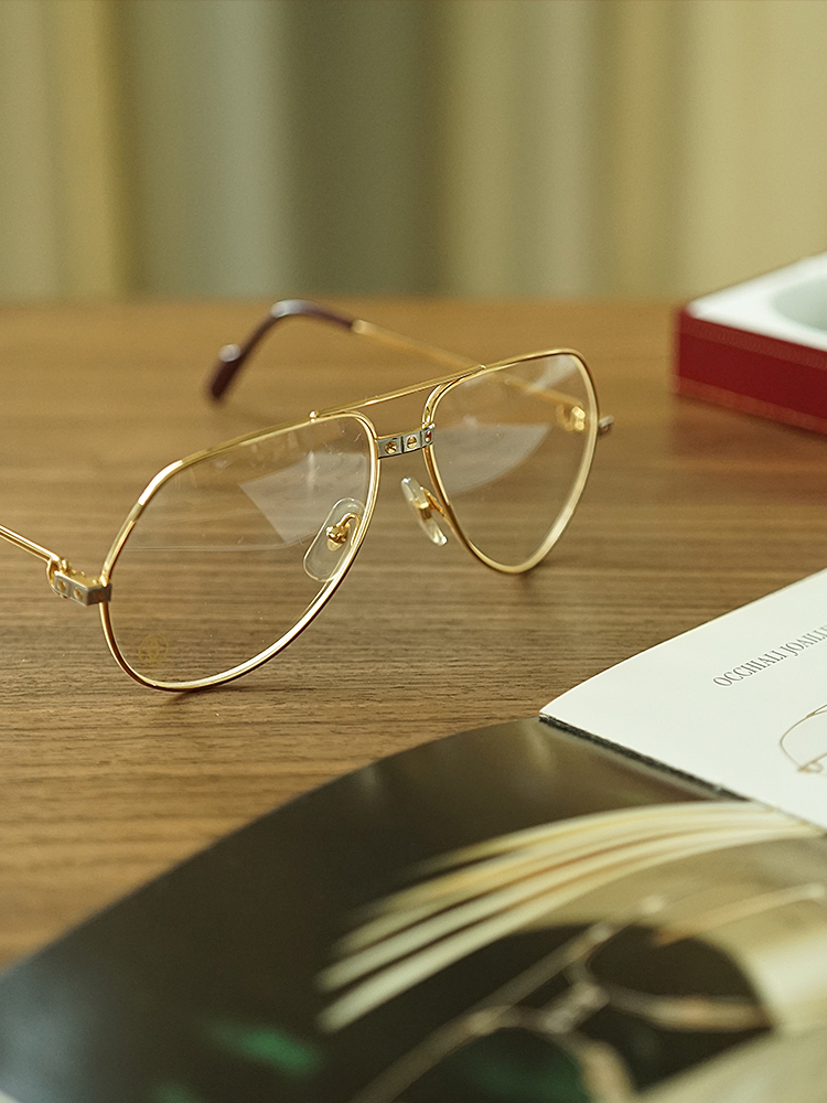 cartier sunglasses frames gold