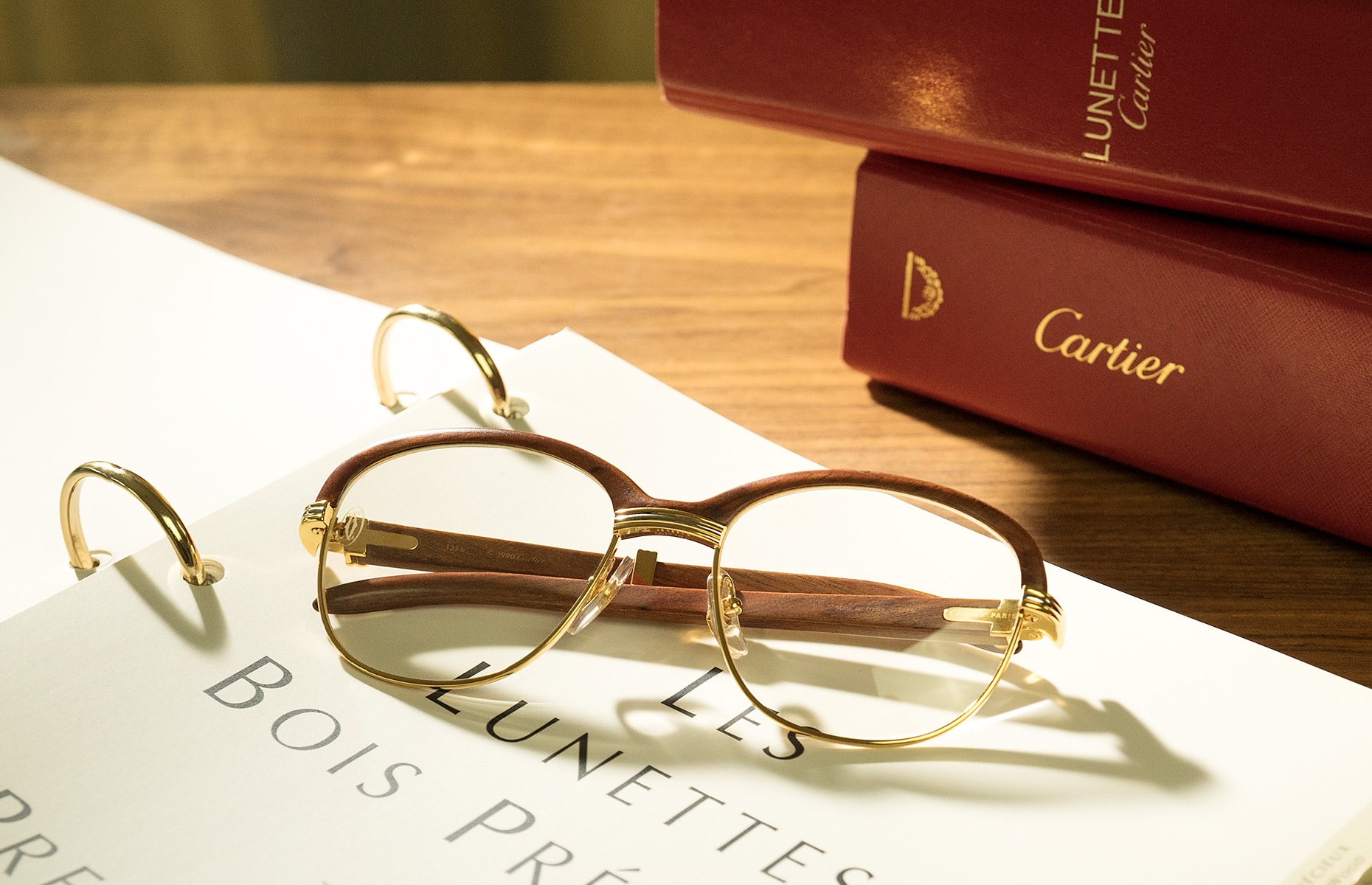 cartier solid gold glasses