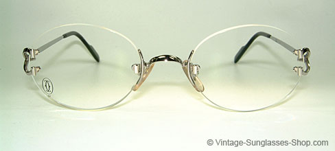 What are some retailers of Cartier titanium rimless frames?