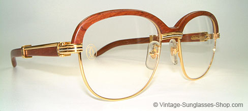 cartier wood glasses