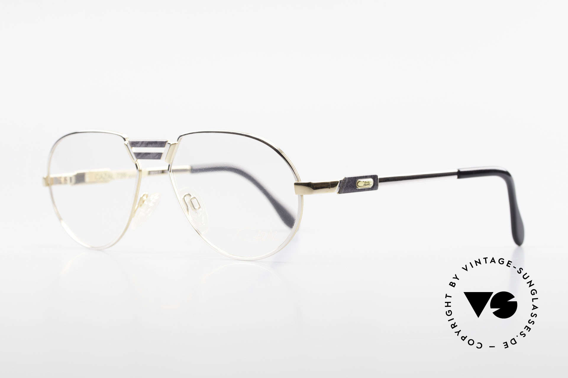 Cazal 739 Gold Plated Eyeglass-Frame, very elegant and TOP-quality; made in Germany, Made for Men