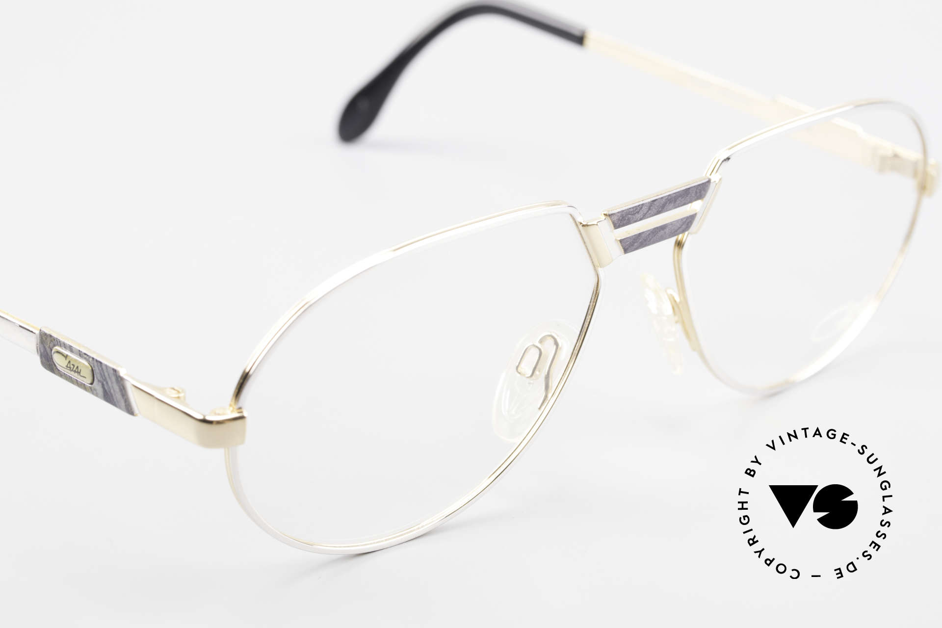 Cazal 739 Gold Plated Eyeglass-Frame, NO retro specs, but a genuine old vintage original, Made for Men