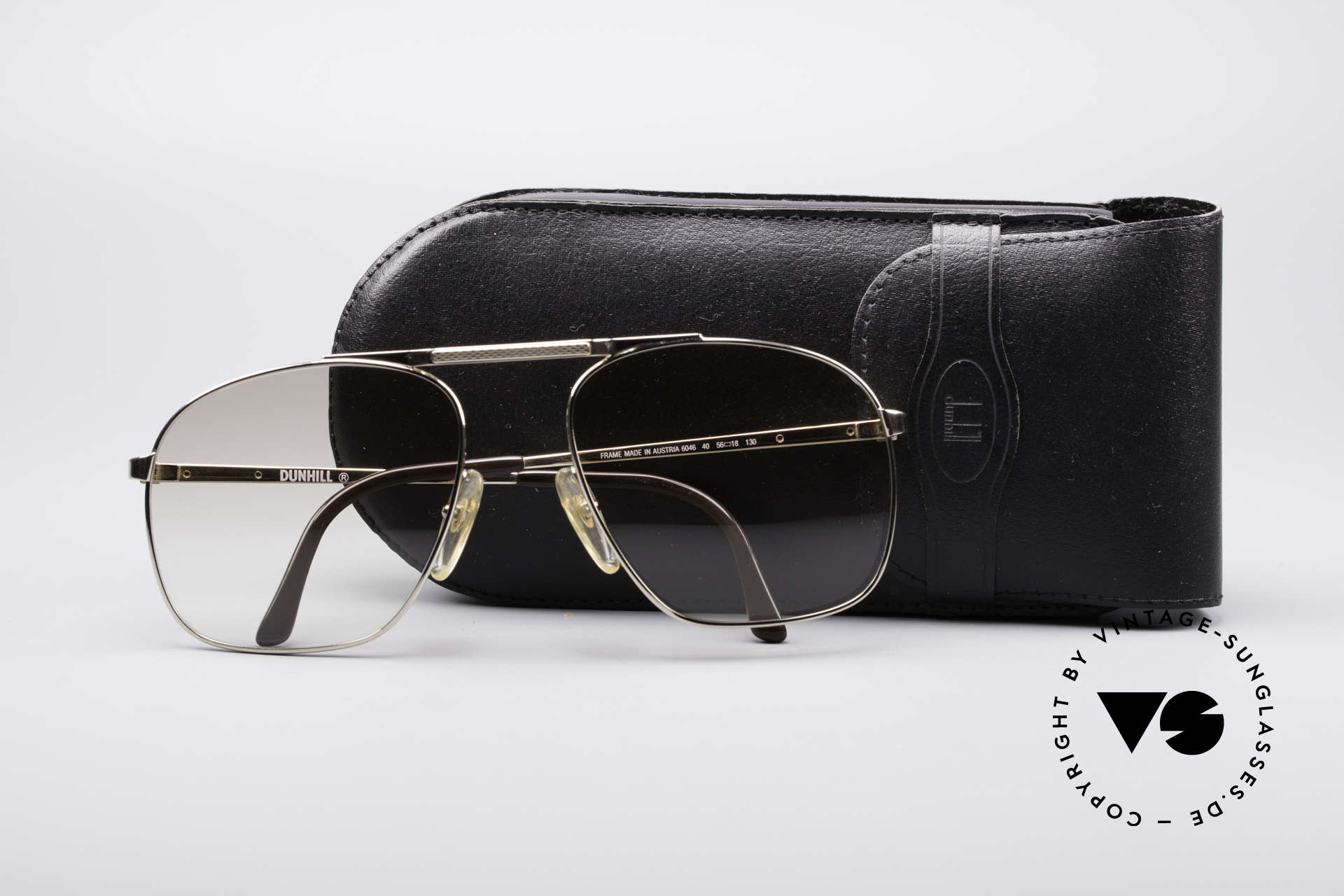 Dunhill 6046 80's Luxury Frame Gold Plated, NO RETRO pilots SHADES, but authentic 1980's rarity, Made for Men