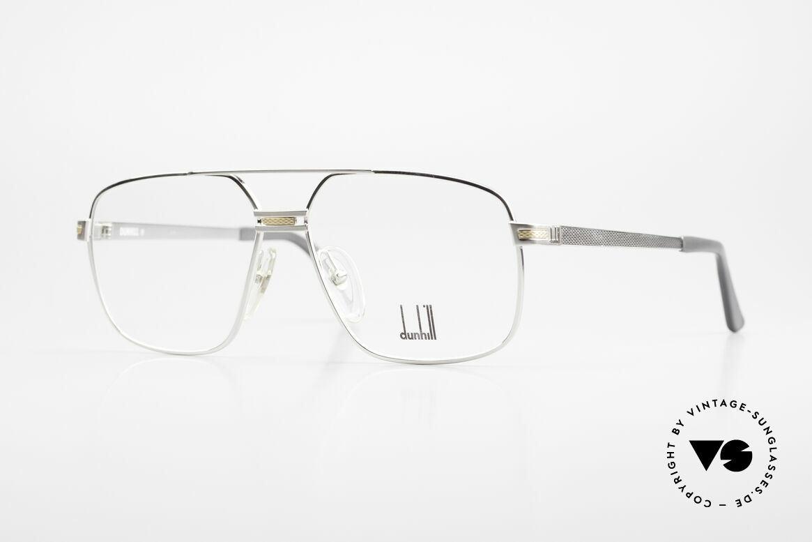 Dunhill 6134 Platinum Plated 90's Frame, platinum-plated frame with a gold-plated decor, Made for Men