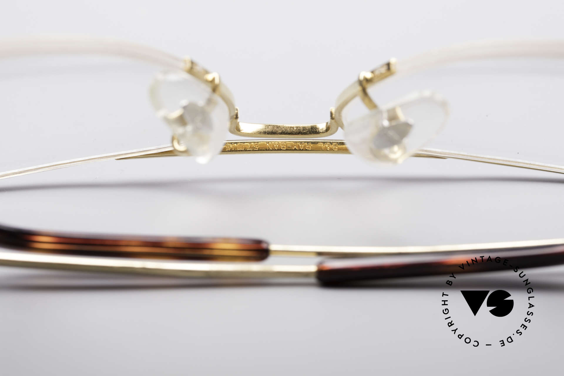 ray ban aviator half frame