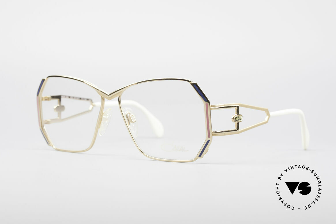 Cazal 225 80's Old School HipHop Frame, great frame design by Cari Zalloni with fancy temples, Made for Women