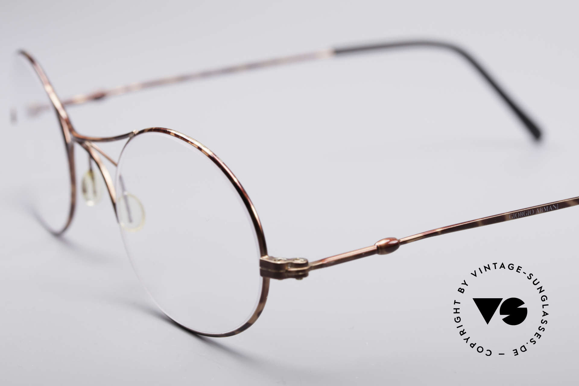 armani round glasses