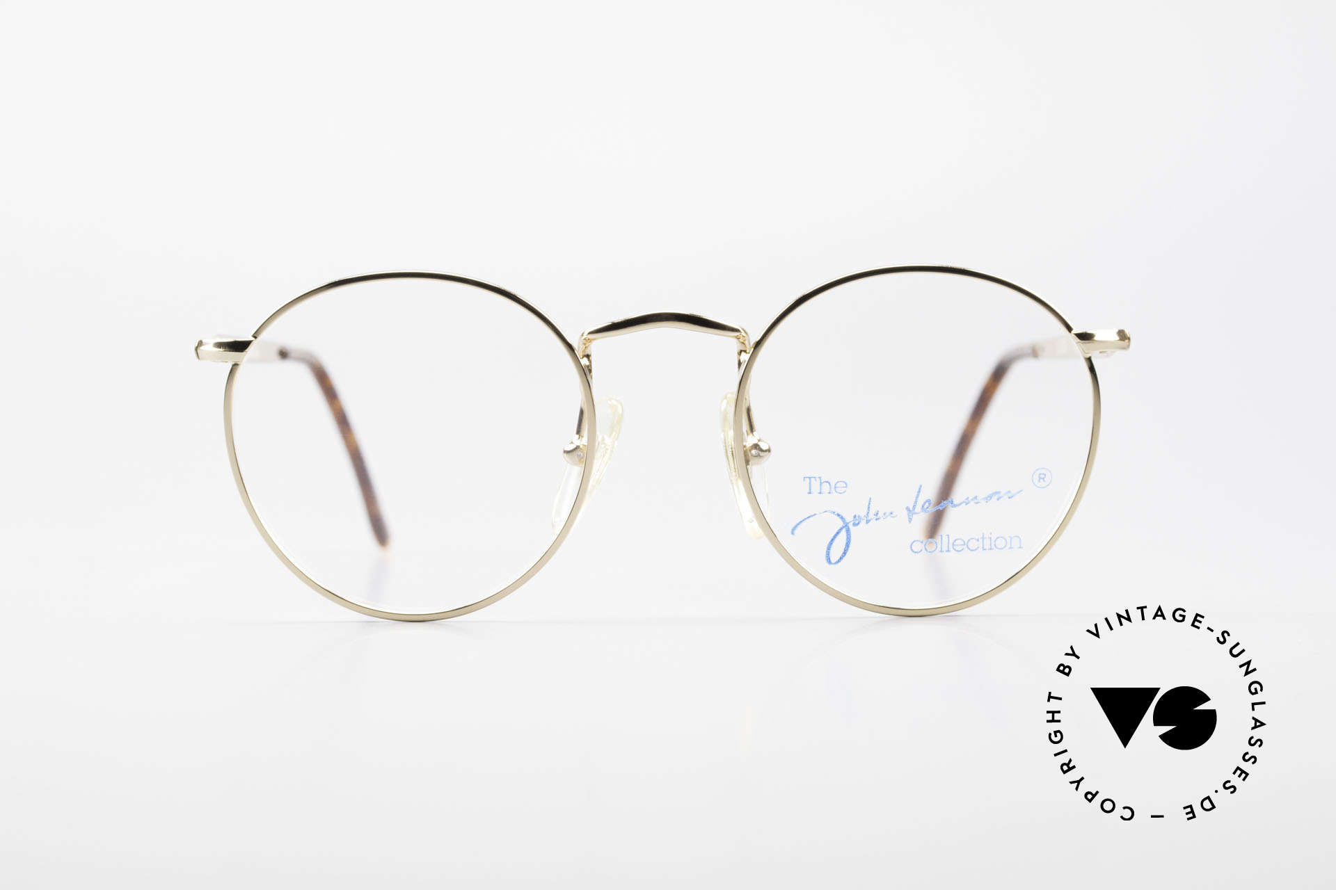 IG Eyewear Retro Round John Lennon Style Glasses – Clear Lens, UV400, Metal Frame