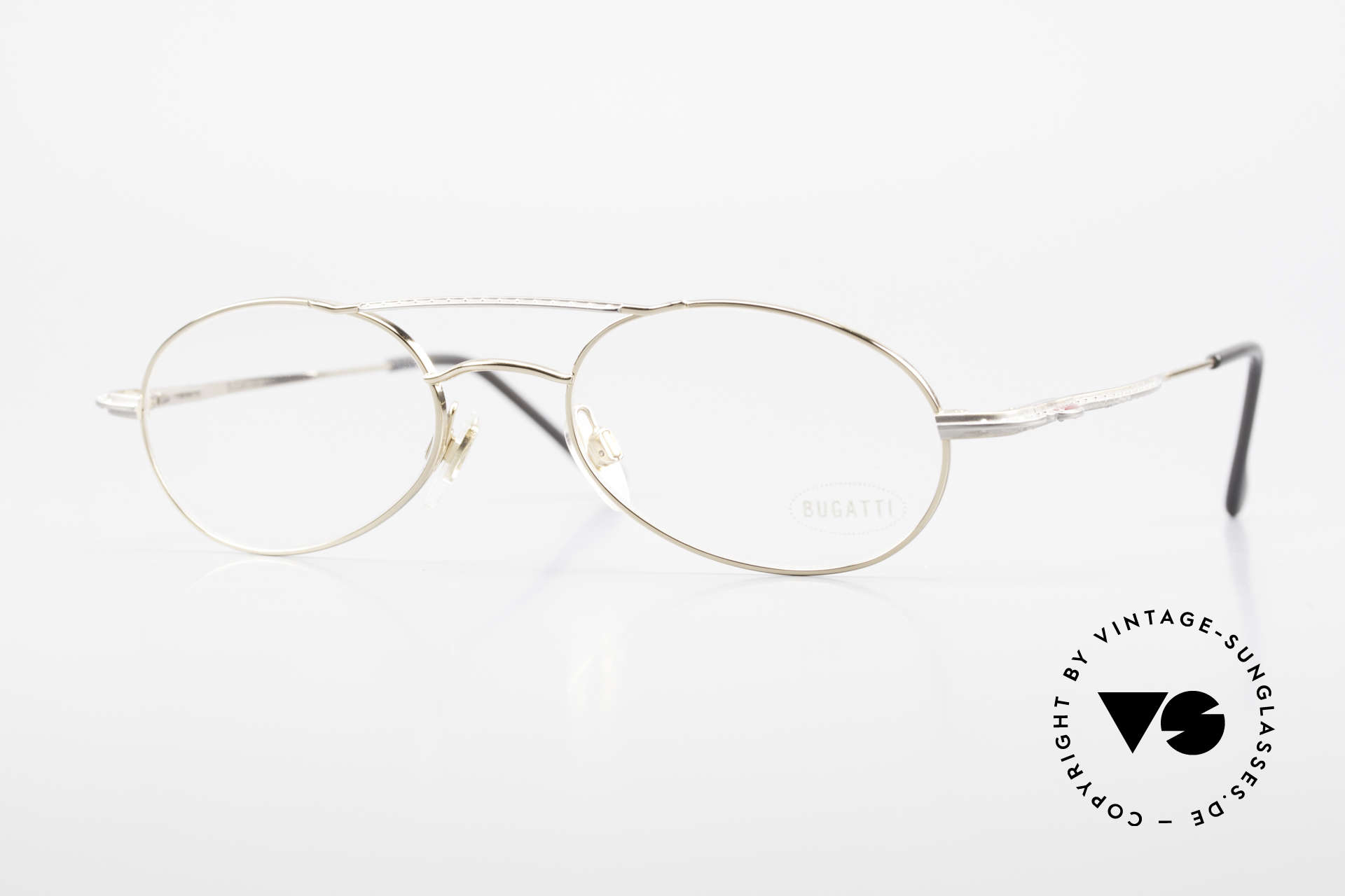 Bugatti 22996 Rare 90's Men's Eyeglass-Frame, very elegant vintage designer eyeglasses by Bugatti, Made for Men