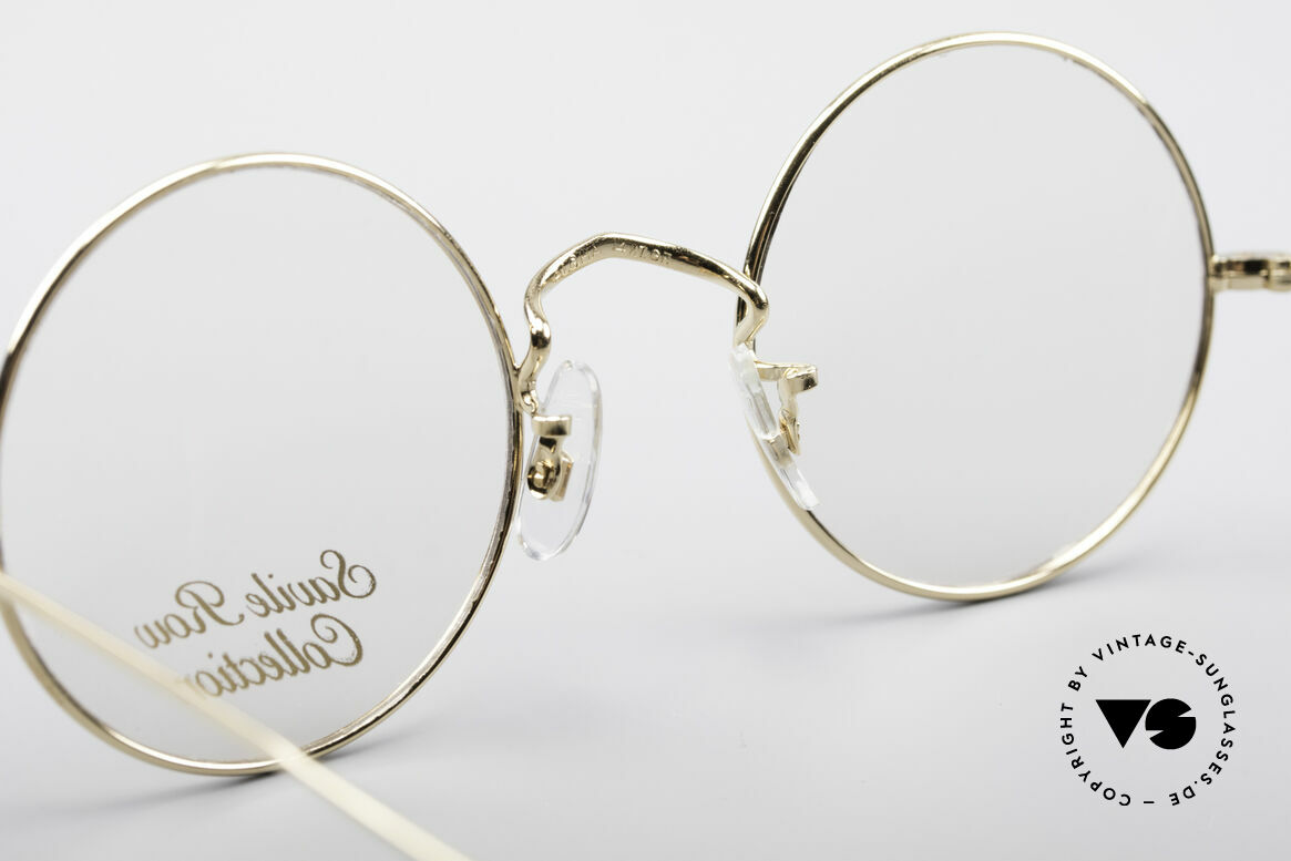 Savile Row Round 44/20 14kt Gold Frame, frame: 18% Nickel-Silver with a skin of 14kt gold, Made for Men and Women