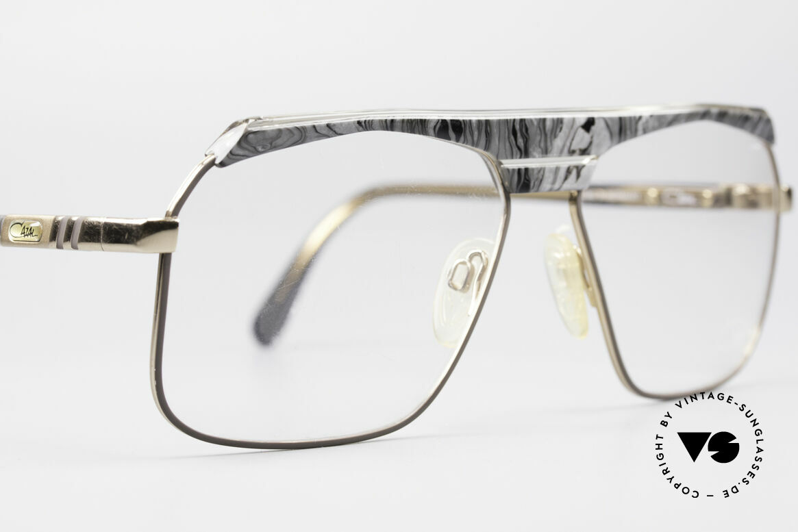 Cazal 730 80's West Germany Glasses, NO RETRO, but a 30 years old rarity; L size 61/16, Made for Men
