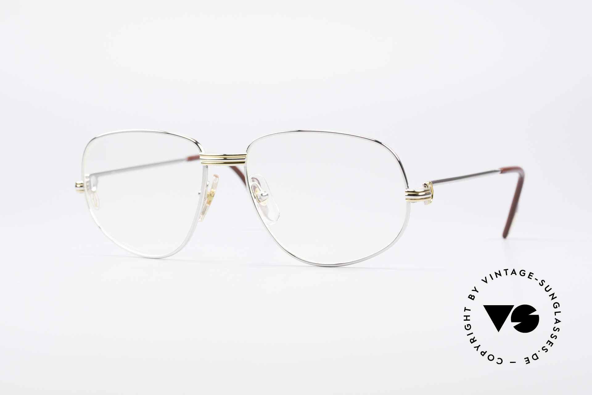 Cartier Romance LC - M Platinum Finish Glasses, vintage Cartier eyeglasses; model ROMANCE Louis Cartier, Made for Men and Women