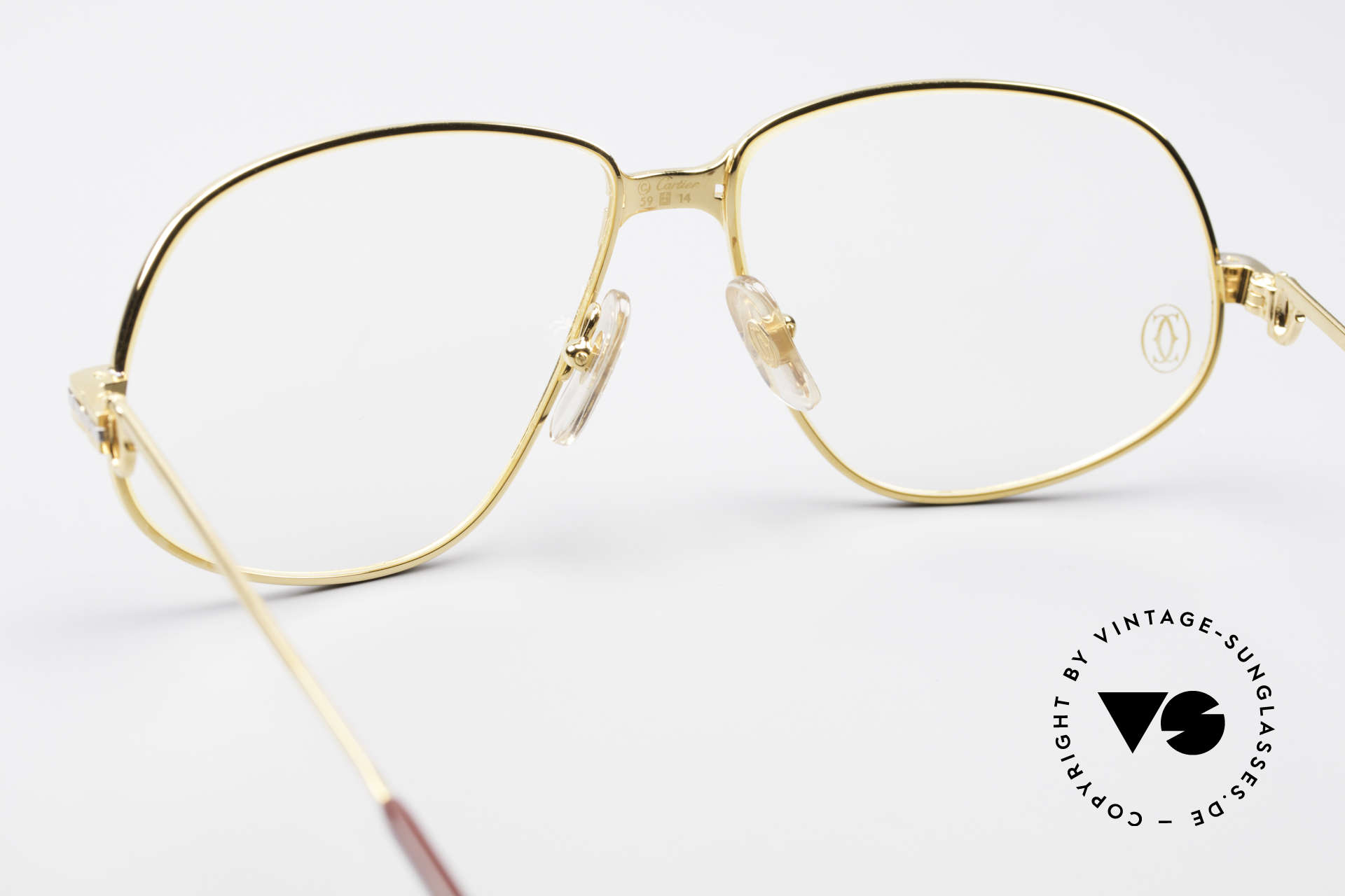 Cartier Panthere G.M. - L 1980's Luxury Eyeglass-Frame, precious luxury eyeglass-frame in LARGE size 59-14, 140, Made for Men