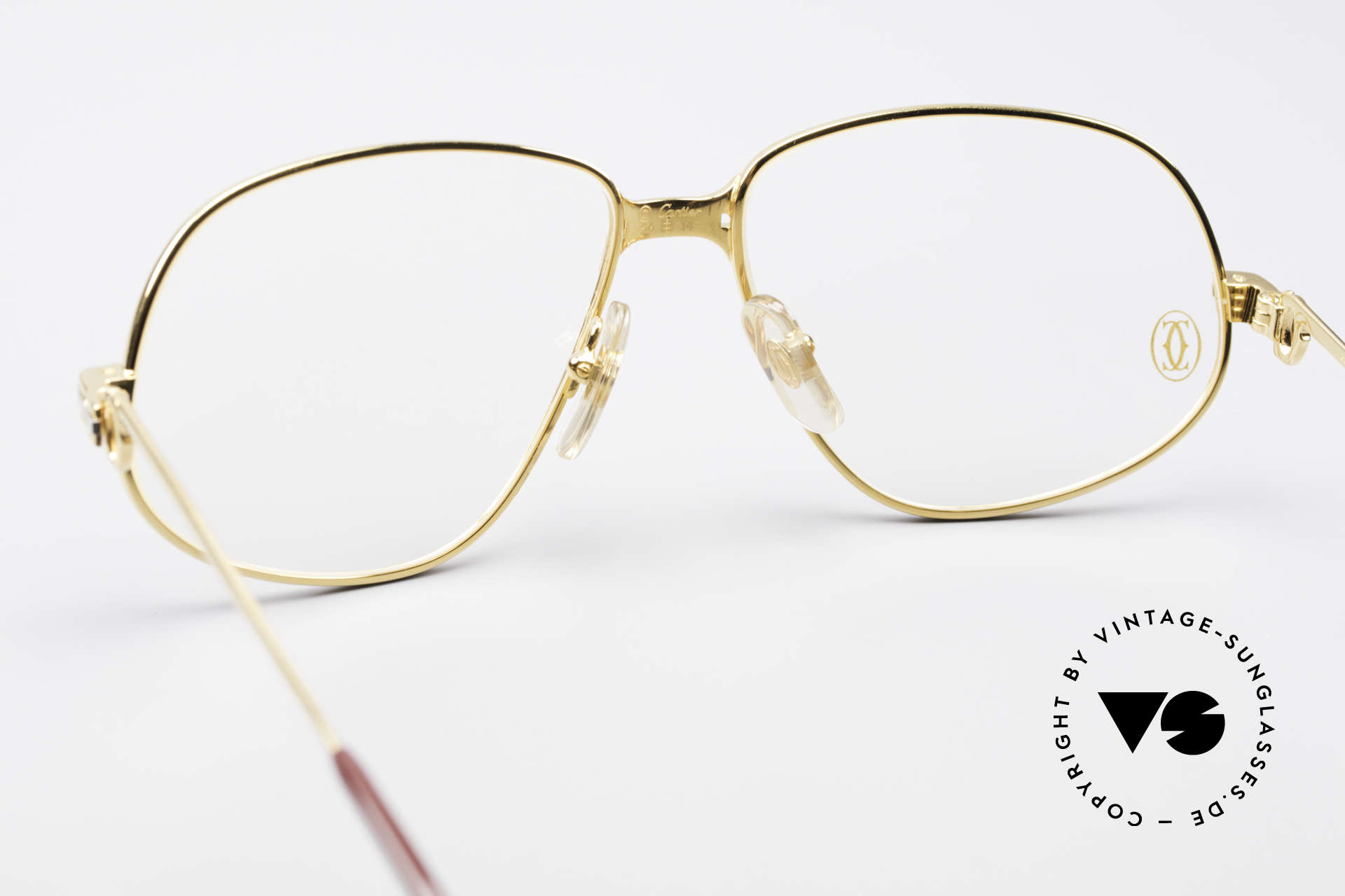 Cartier Panthere G.M. - M 80's Luxury Vintage Eyeglasses, precious luxury eyeglass-frame in Medium size 56-14, 135, Made for Men