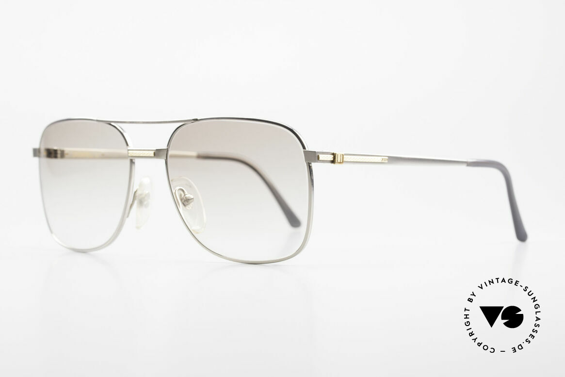 Dunhill 6066 18kt Gold Titanium Glasses, manufacturing costs in 1988 = 120,- DM (app. 75 USD), Made for Men