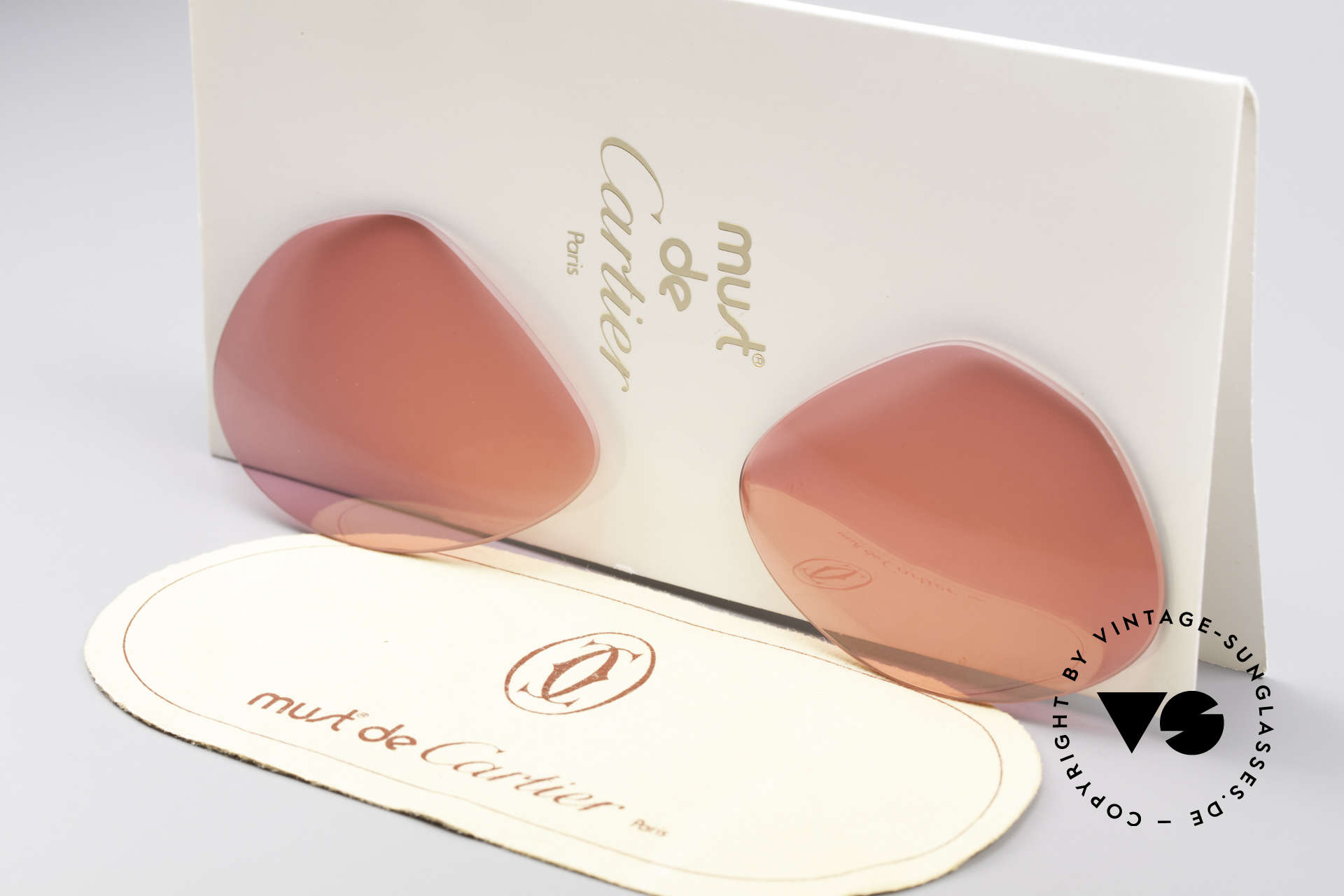 Sunglasses Cartier Vendome Lenses M Pink Sun Lenses