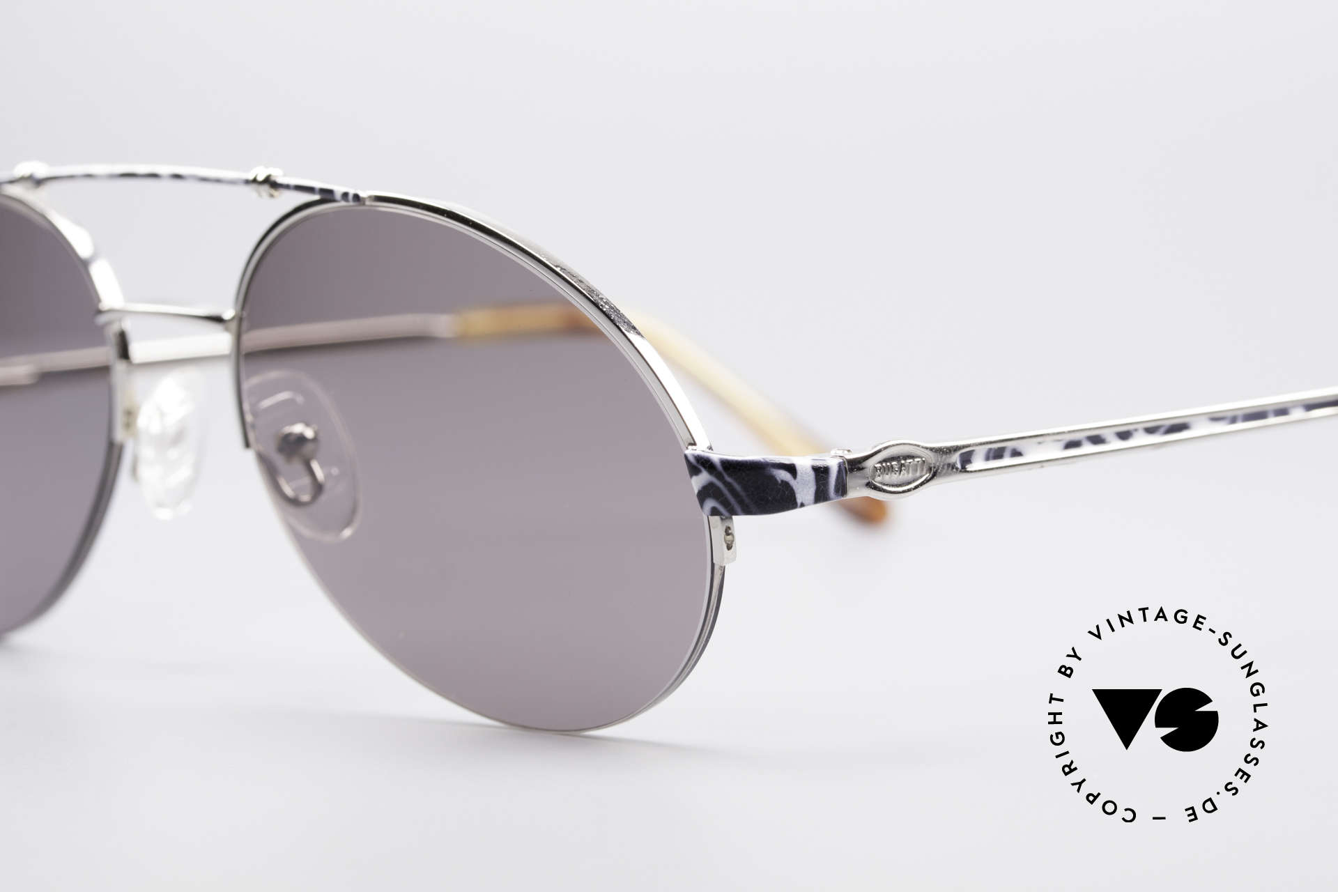 Lunettes De Soleil Vintage Bugatti 65986 - Cadre Or Marron Rouge, Forme Ovale, Neuf Sans étiquettes