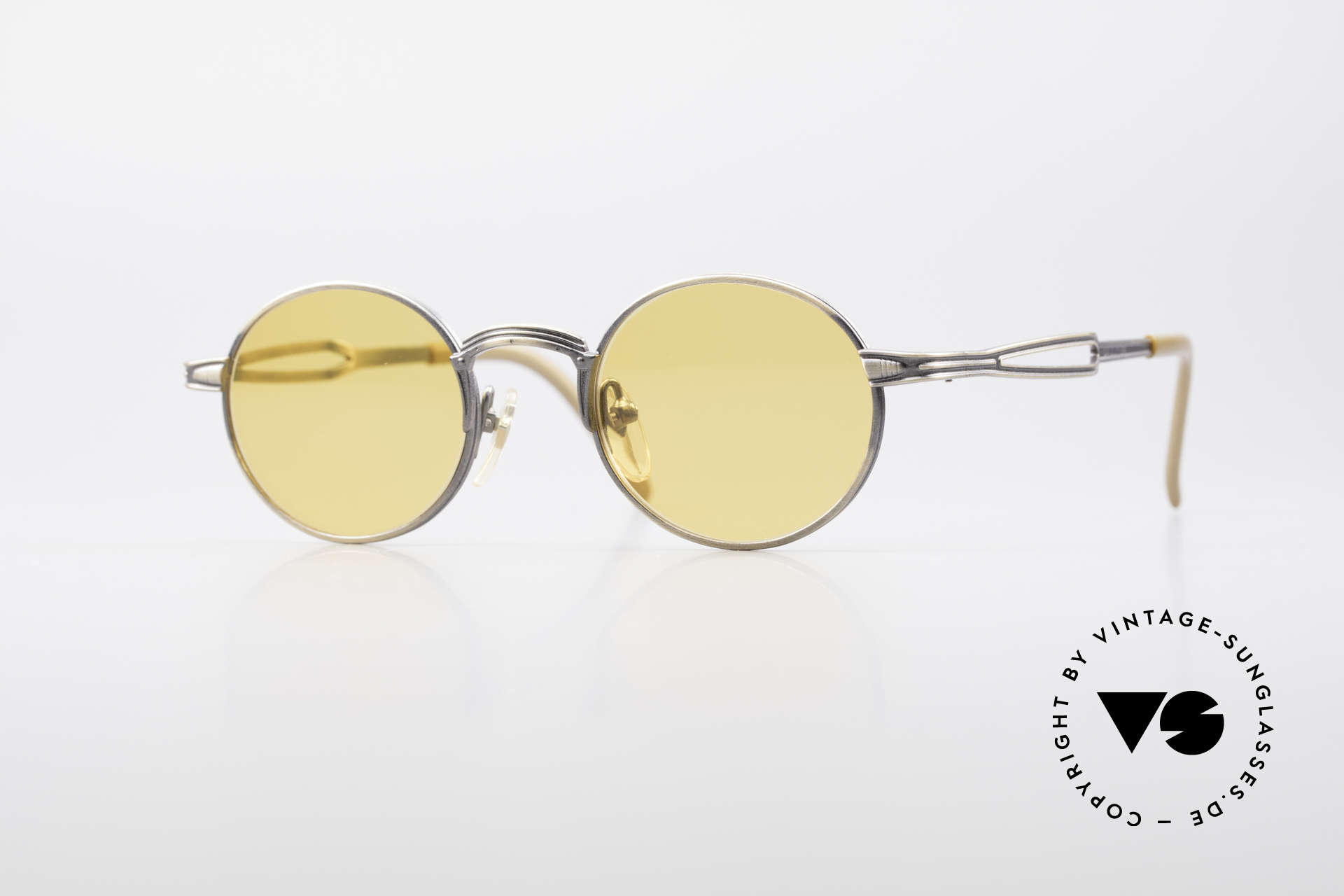 Jean Paul Gaultier 55-7107 Round Vintage Sunglasses, round vintage sunglasses by Jean Paul GAULTIER, Made for Men and Women