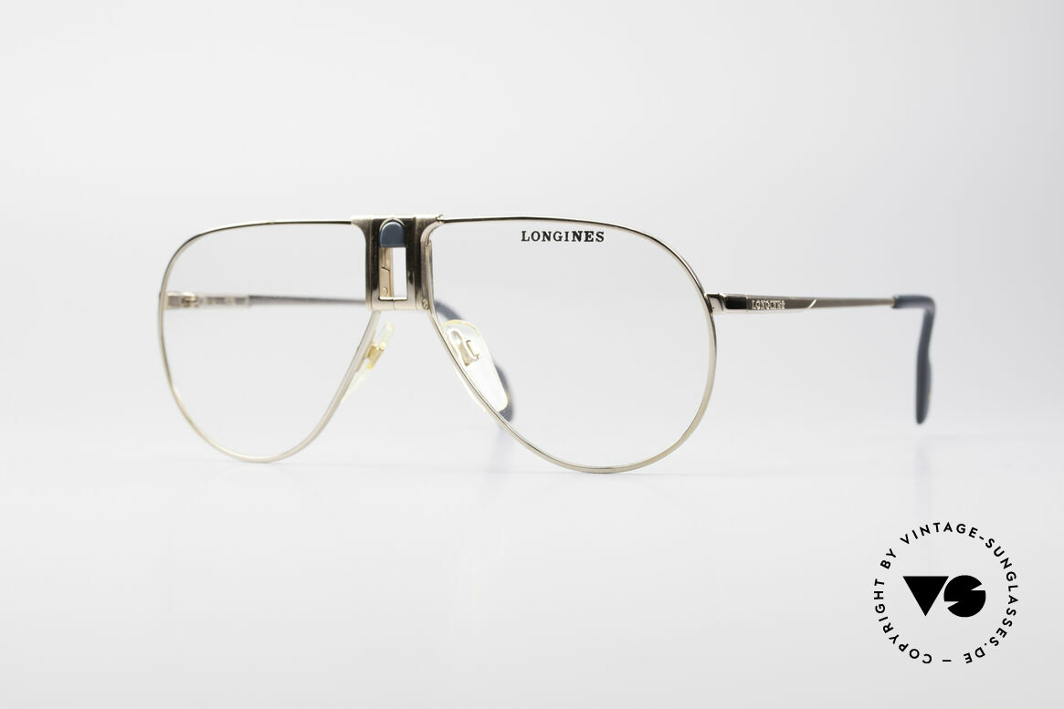 Longines 0154 1980's Aviator Eyeglasses, high-end VINTAGE designer eyeglasses by LONGINES, Made for Men