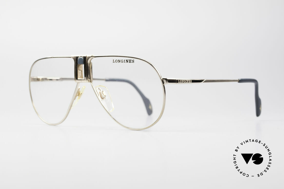 Longines 0154 1980's Aviator Eyeglasses, classic aviator design & with timeless coloring (gold), Made for Men