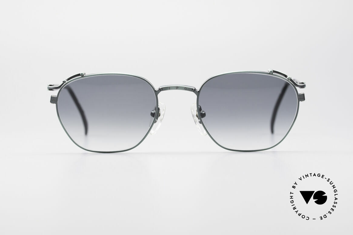 Jean Paul Gaultier 55-3173 90's Designer Sunglasses, ultra-light metal frame with many fancy details, Made for Men and Women