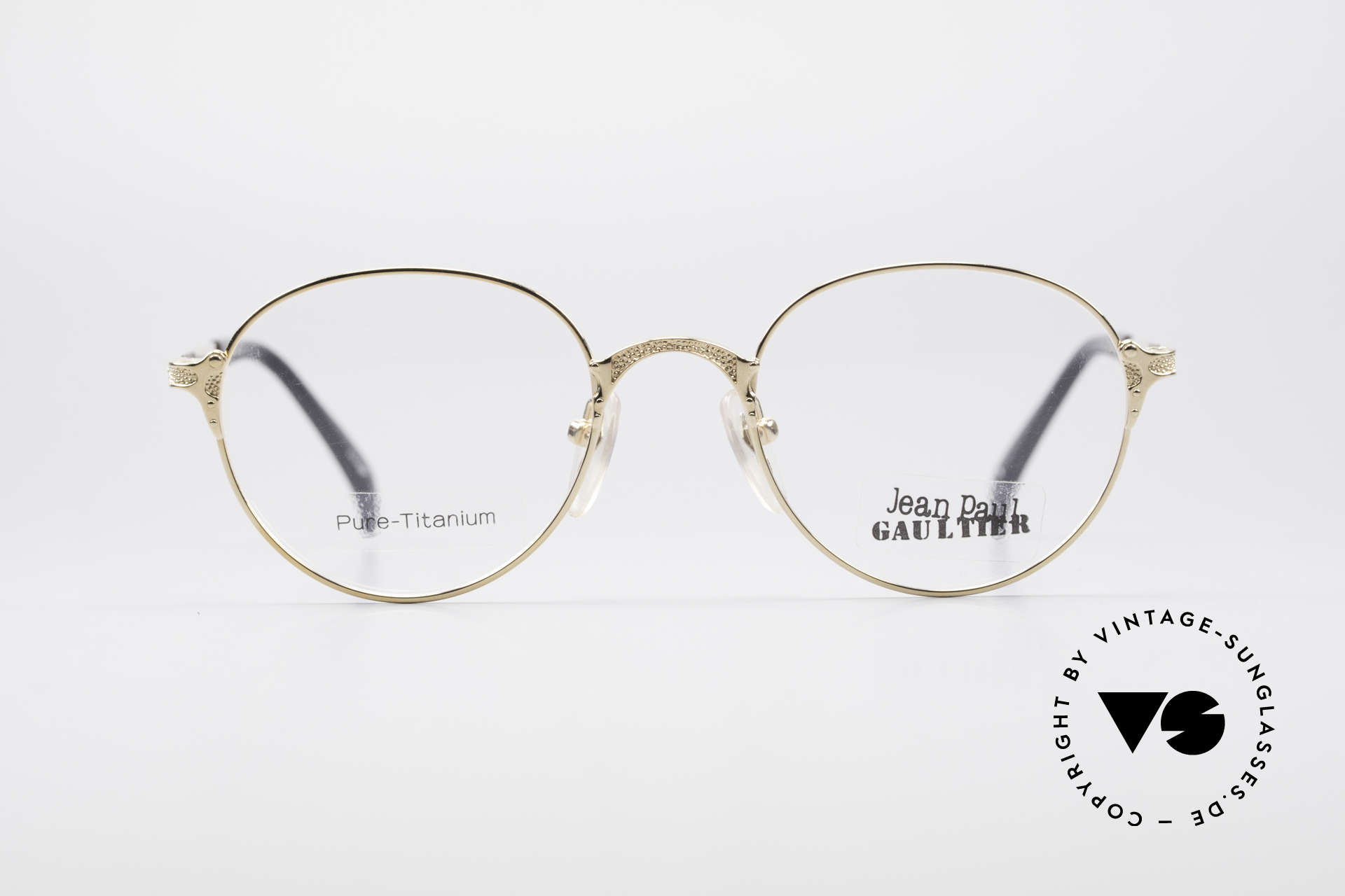 Glasses Jean Paul Gaultier 55-3183 Gold-Plated Titanium Frame