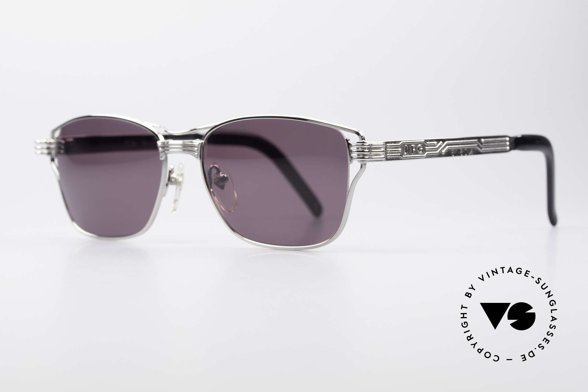 Jean Paul Gaultier 56-4173 Striking Square Sunglasses, interesting metal frame with many costly details, Made for Men
