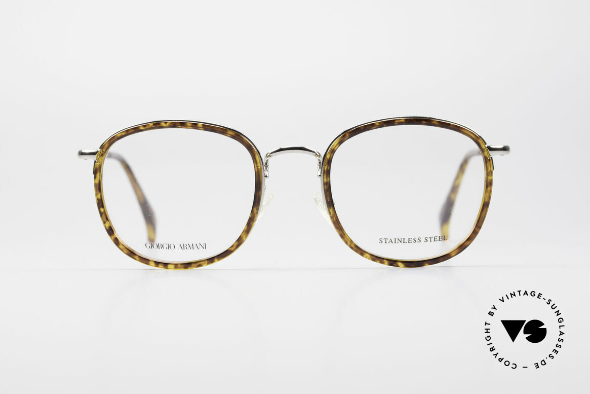 Giorgio Armani 863 Square Panto Eyeglass-Frame, square 'panto design' with discreet elegant coloring, Made for Men