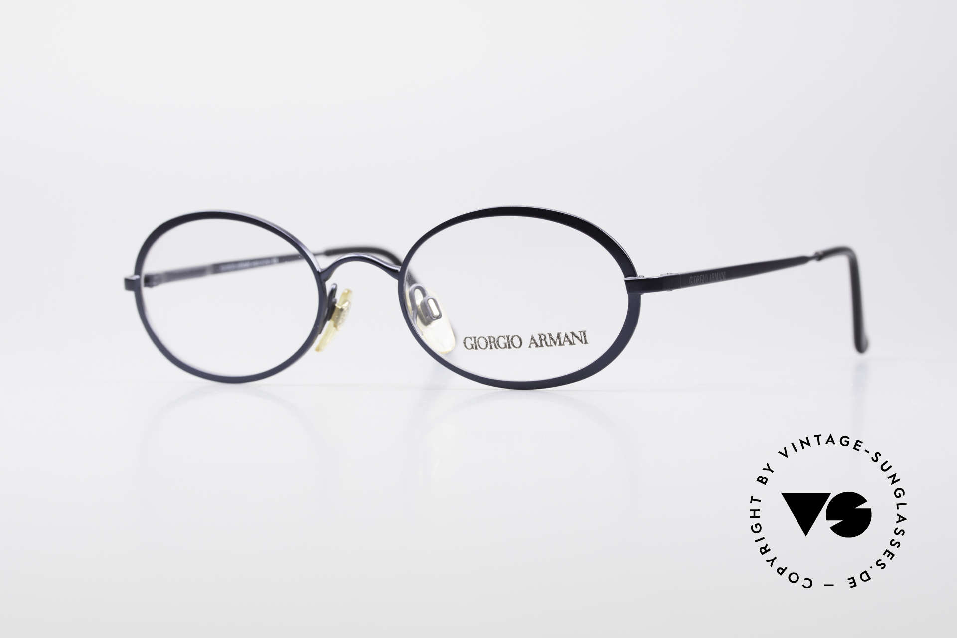 Giorgio Armani 277 90's Oval Vintage Eyeglasses, oval designer eyeglass-frame by GIORGIO ARMANI, Made for Men and Women