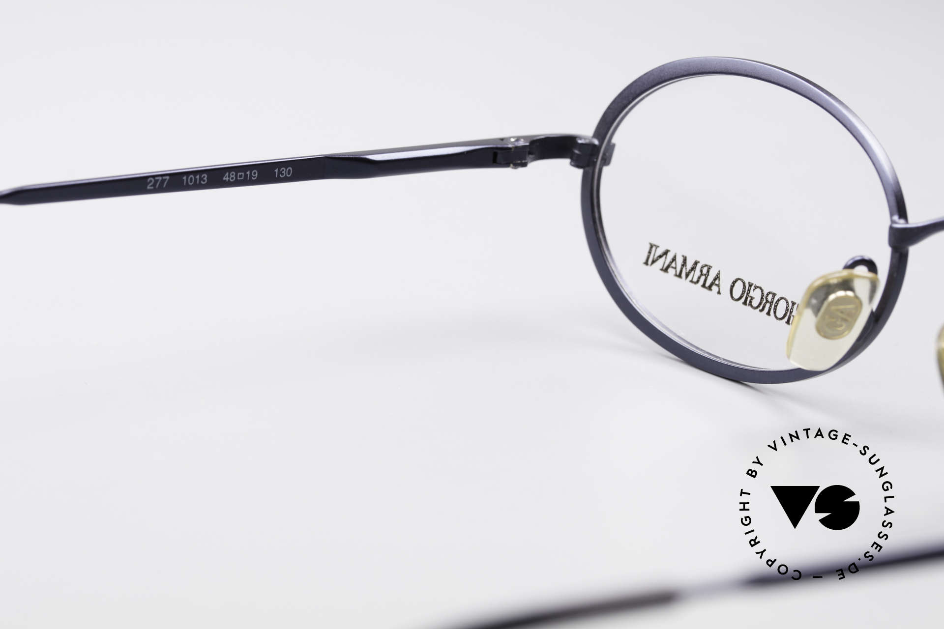 Giorgio Armani 277 90's Oval Vintage Eyeglasses, frame fits optical lenses or sun lenses optionally, Made for Men and Women