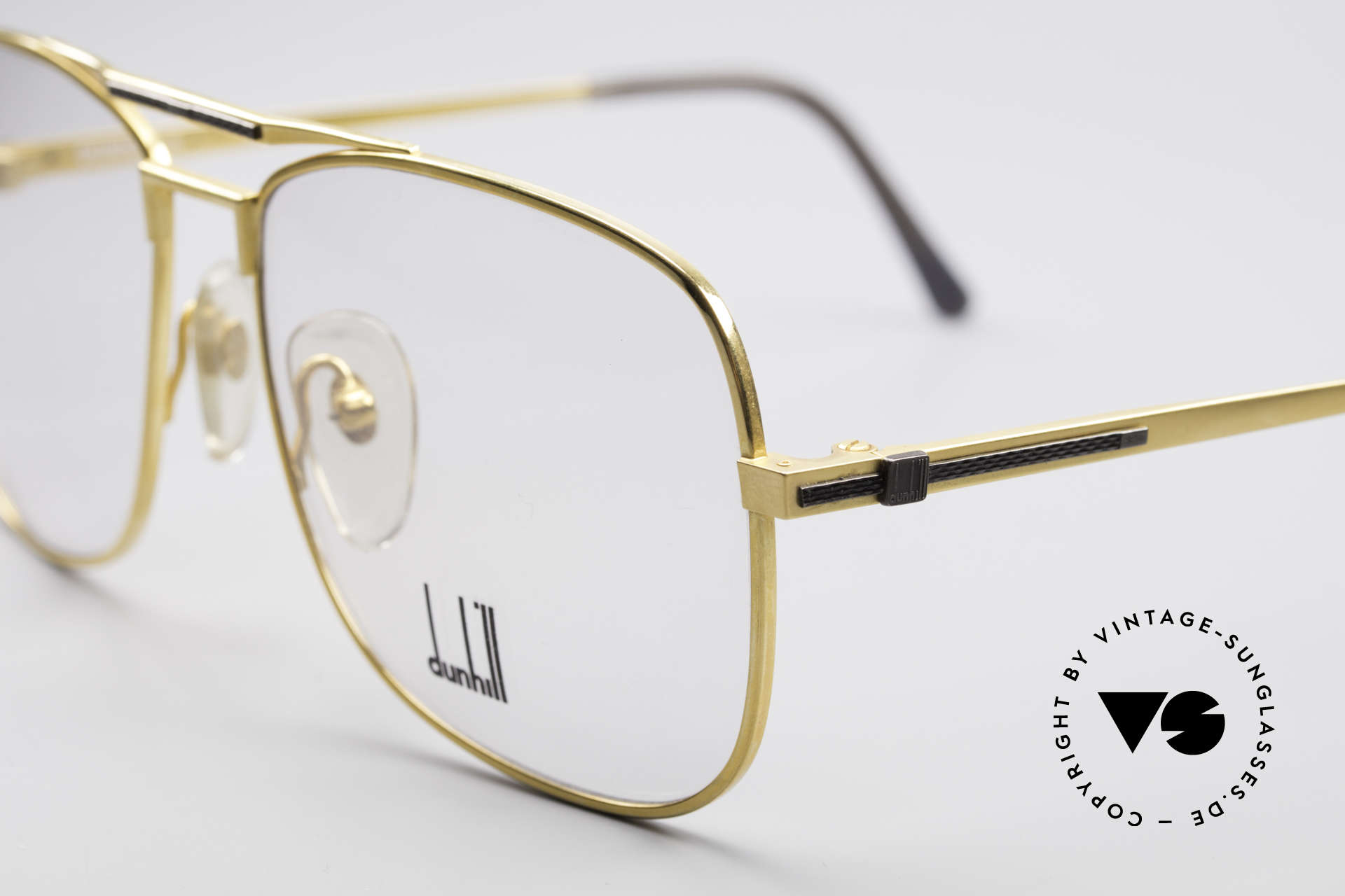 Dunhill 6038 Gold-Plated Titanium Frame, (today, designer frames are made for less than 5 USD), Made for Men