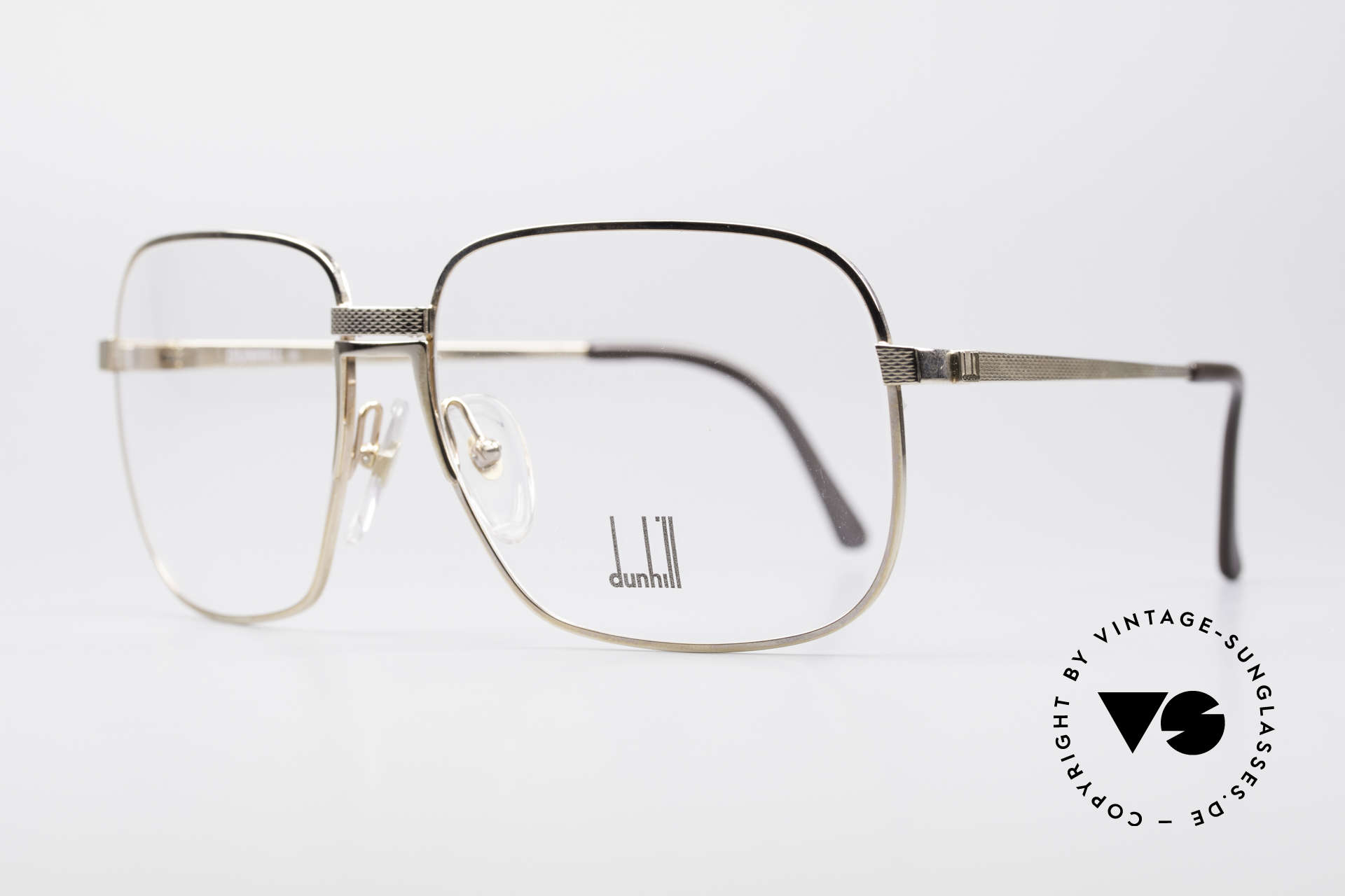 Dunhill 6090 Gold Plated 90's Eyeglasses, gold-plated frame with flexible bridge; 1. class comfort, Made for Men