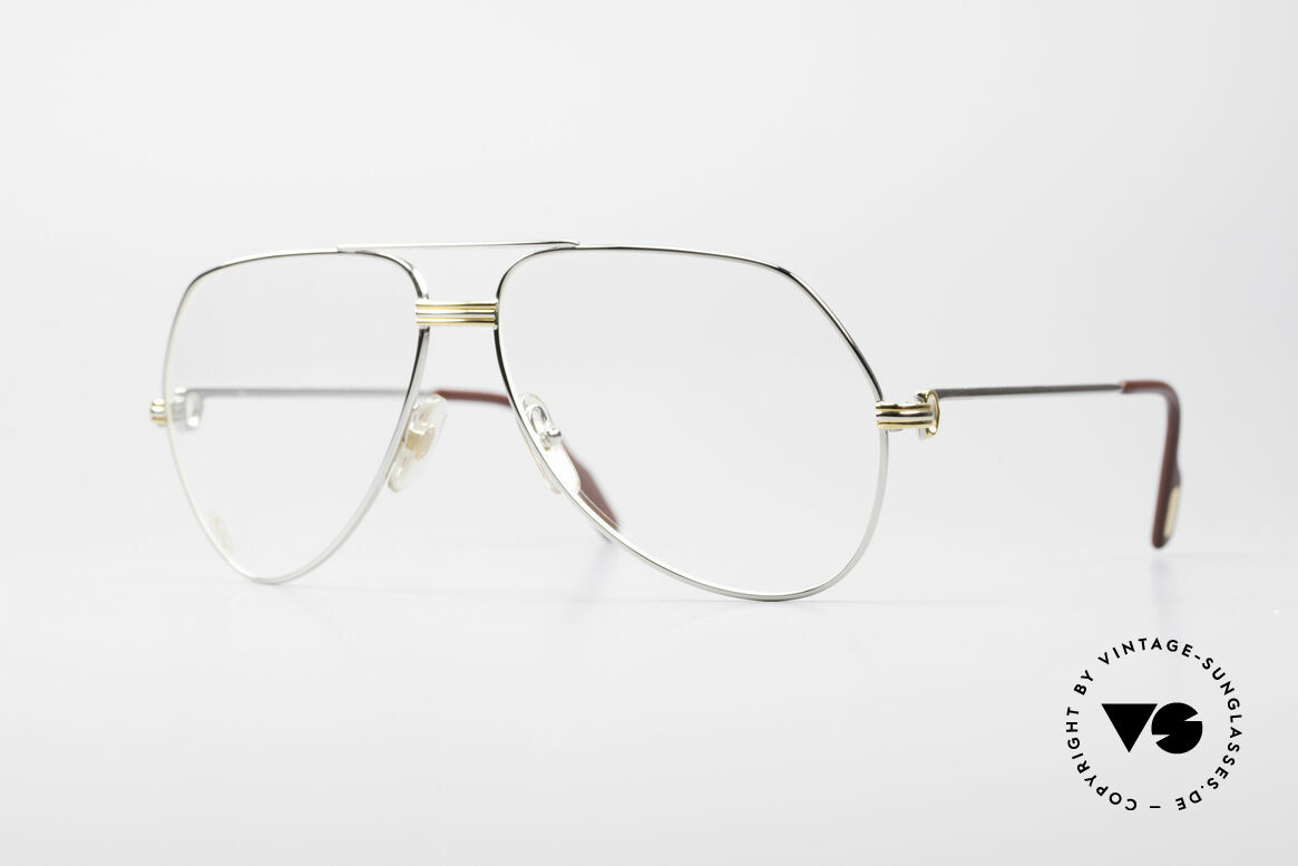 Cartier Vendome LC - L Platinum Finish Frame Luxury, Vendome = the most famous eyewear design by CARTIER, Made for Men