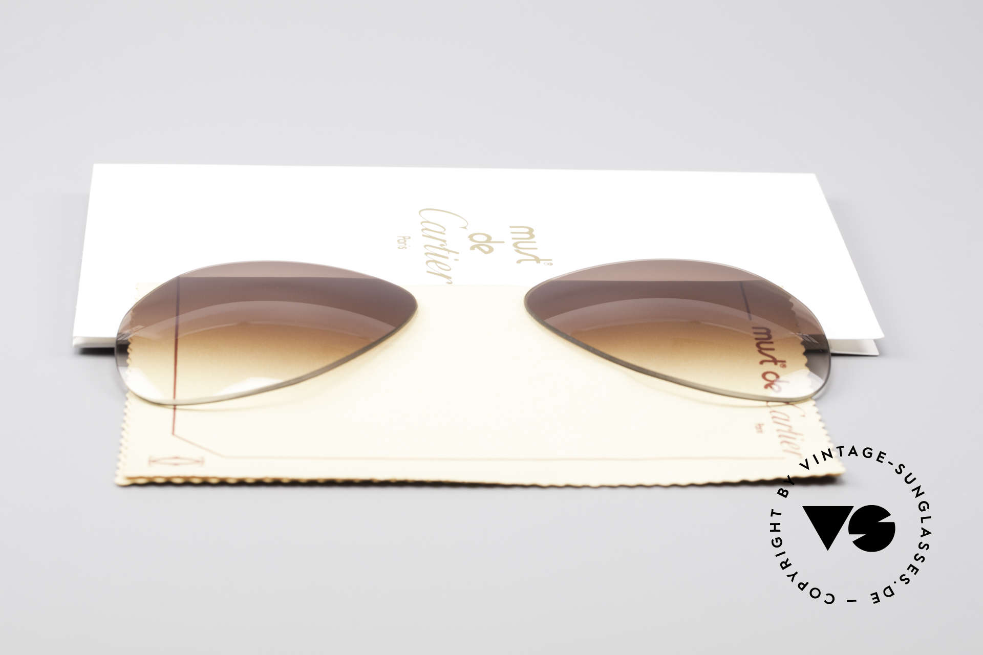Sunglasses Cartier Vendome Lenses M Sun Lenses Brown Gradient