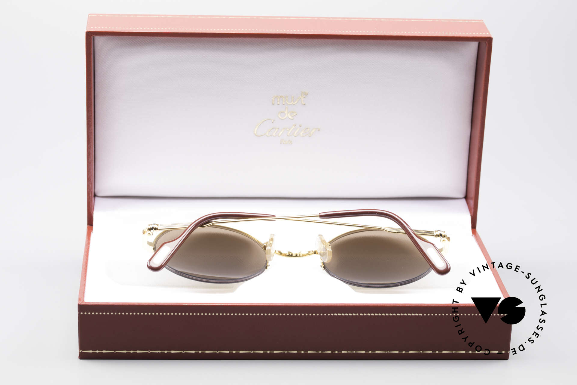 Sunglasses Cartier Mayfair M Luxury Round Sunglasses