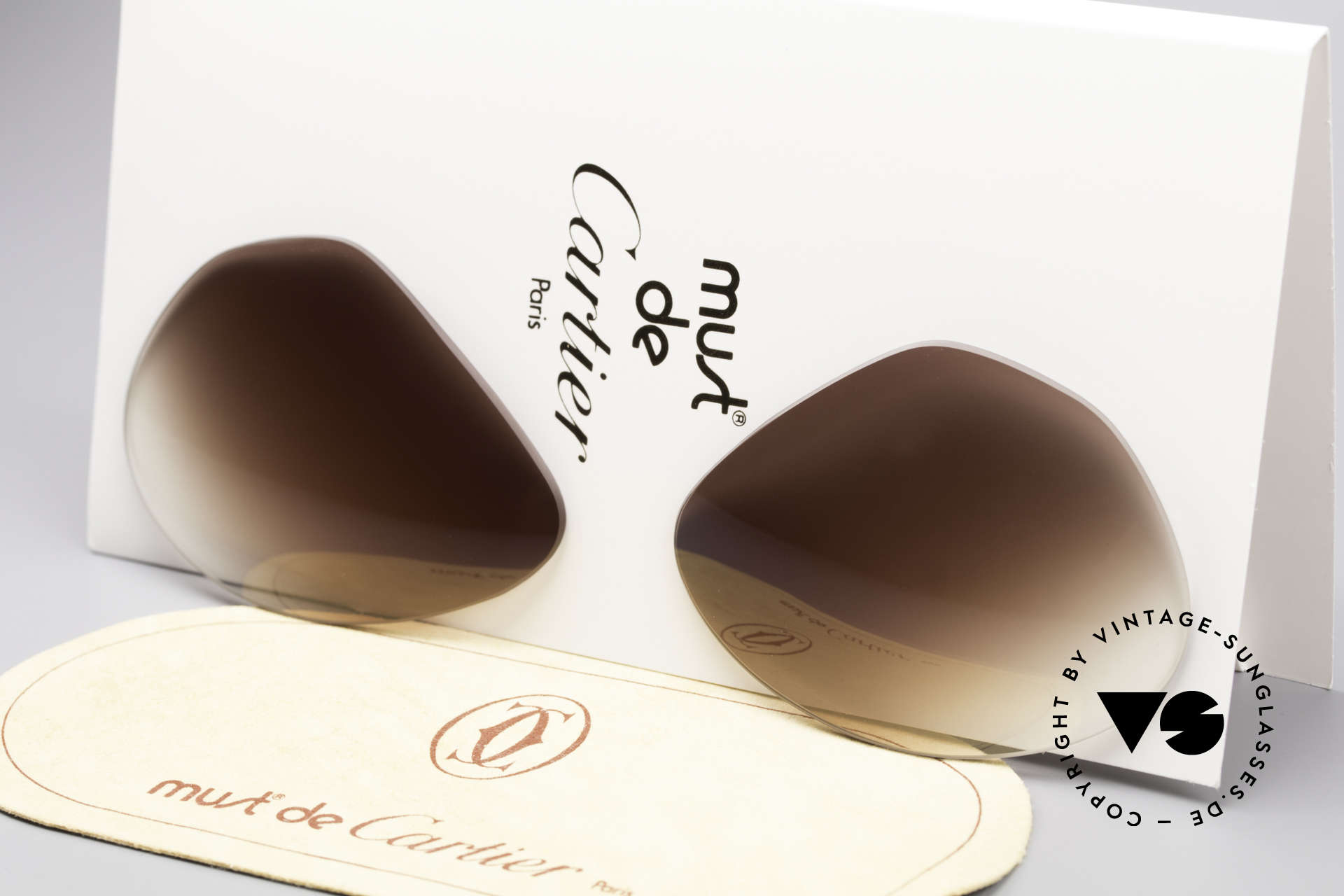 Sunglasses Cartier Vendome Lenses L Brown Gradient Sun Lenses