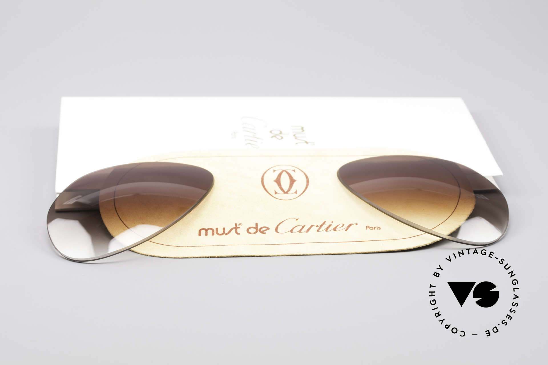 Sunglasses Cartier Vendome Lenses L Brown Gradient Sun Lenses