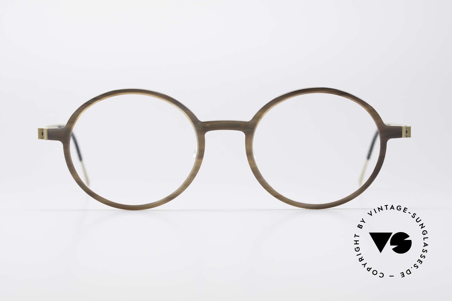 Glasses Lindberg 1827 Horn Round Horn Eyeglasses