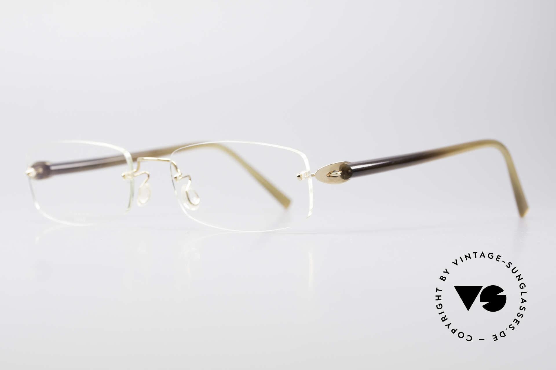 Glasses Lindberg T902 Horn Precious 18kt Solid Gold Frame