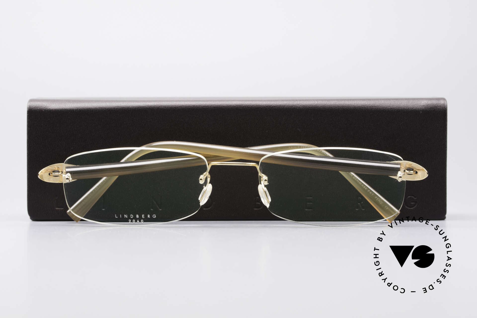 Glasses Lindberg T902 Horn Precious 18kt Solid Gold Frame