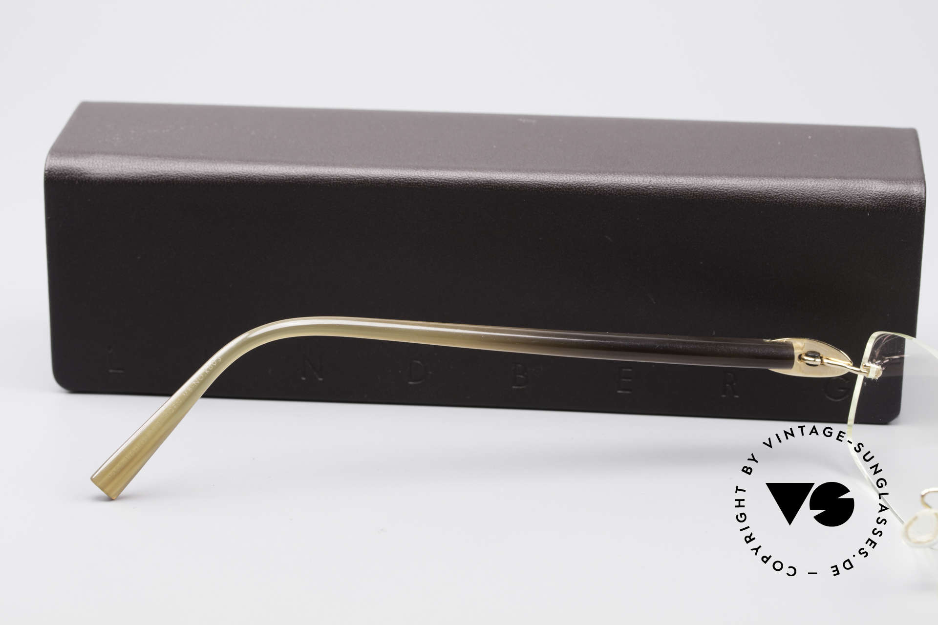 Glasses Lindberg T902 Horn Precious 18kt Solid Gold Frame