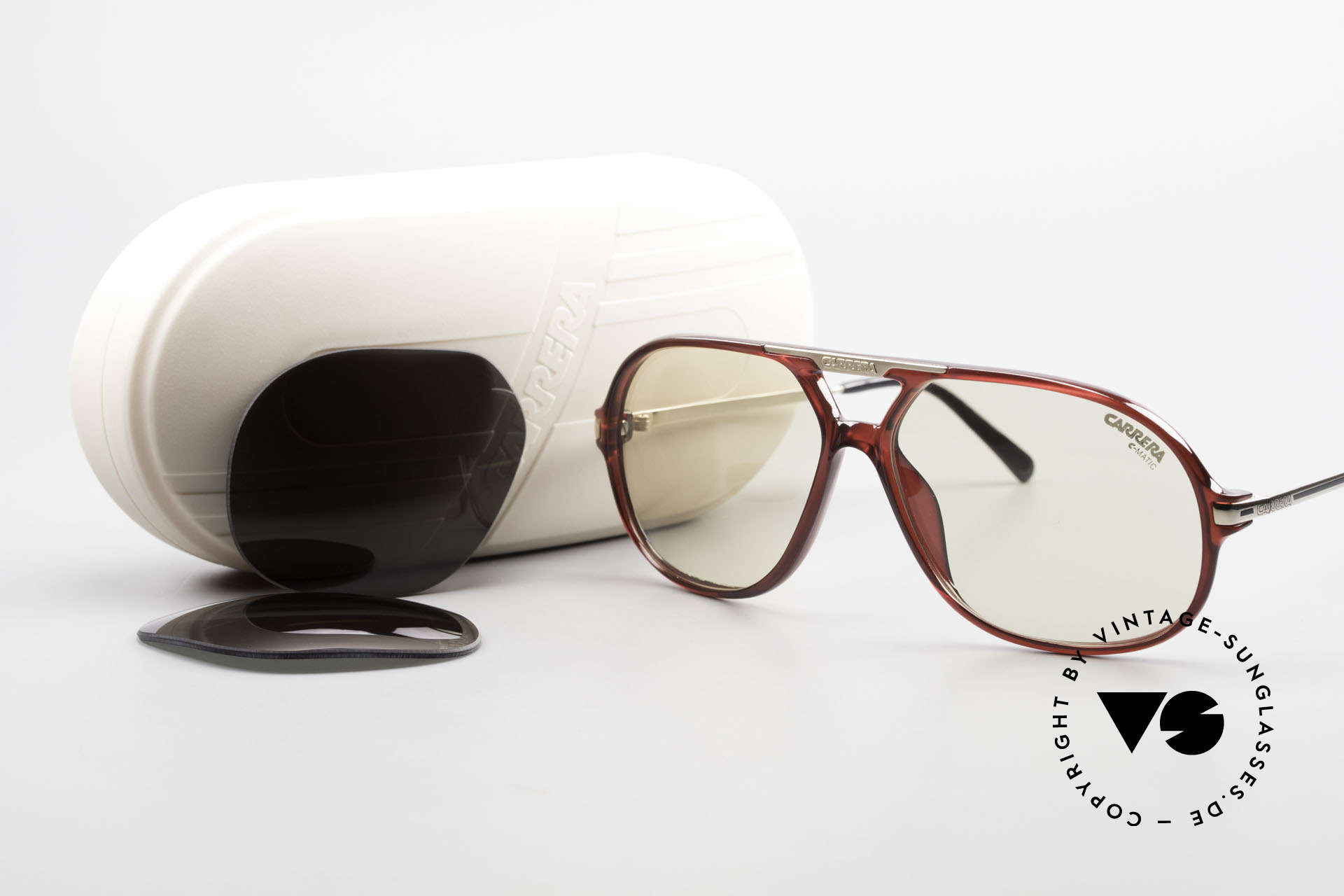 Carrera 5411 C-Matic Extra Changeable Sun Lenses, NO RETRO sunglasses, but a 30 years old ORIGINAL, Made for Men