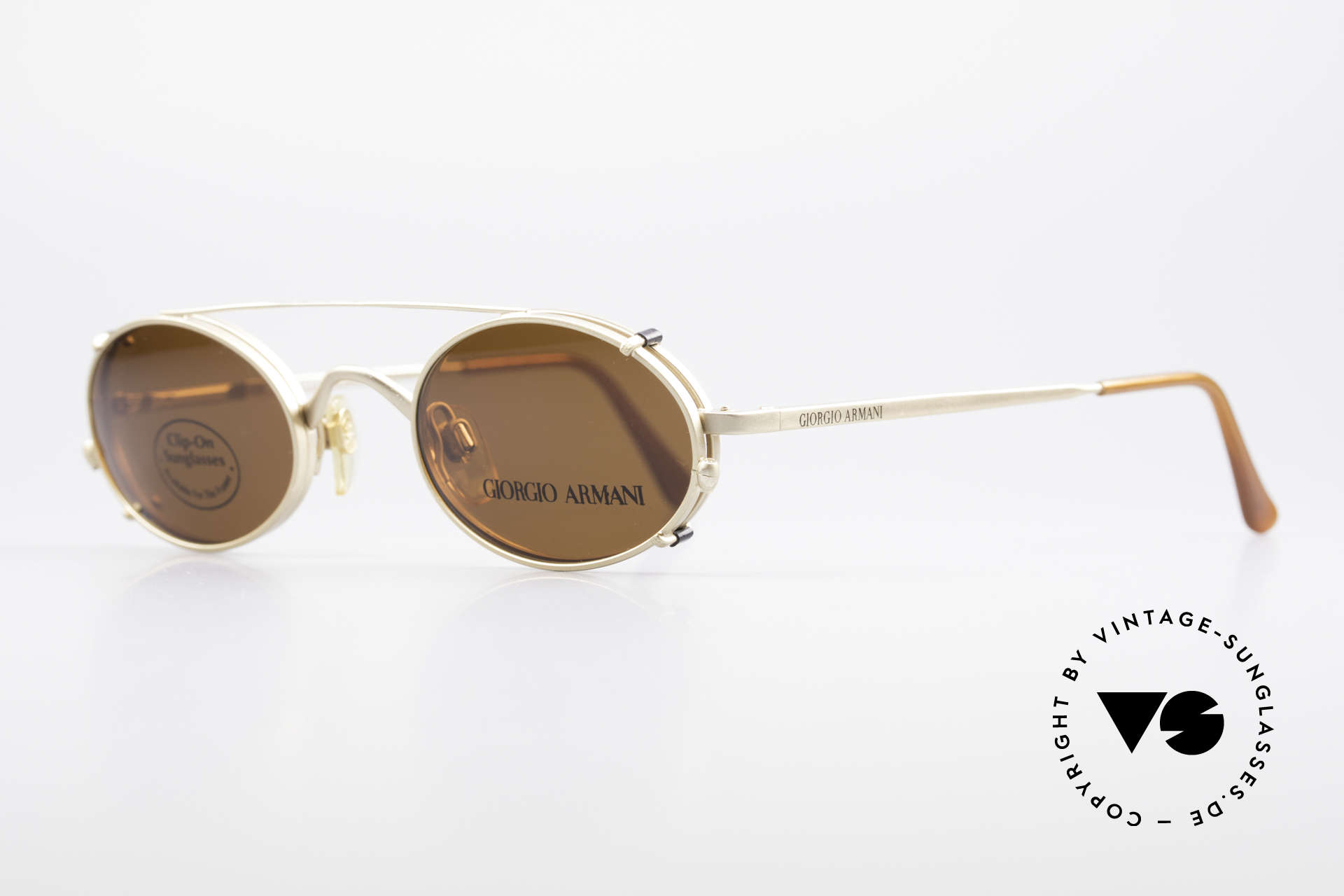 armani glasses clip on